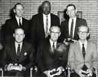 Six Humble Oil employees are honored for 30 years of service in November, 1968