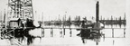 Drilling in the water, Goose Creek Oil Field  circa 1917 