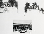 Parade scenes from 1936, showing the float sponsored by the Ladies Auxiliary of the Baytown Booster Club and the Humble court