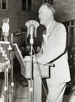 Dr. W. M. Marshall on opening day for San Jacinto Memorial Hospital