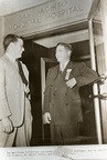 Dr. Harold Dobson and Dr. Percy R. Fayle at San Jacinto Memorial Hospital opening