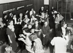 Social hour during open house at Humble Oil, 1936