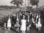 Horace Mann Band and Drill Squad, circa 1938