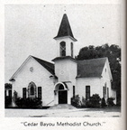 Cedar Bayou Methodist Church circa 1952