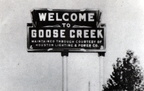 Welcome to Goose Creek Sign