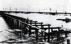 The Tabbs Bay – Hog Island Causeway, under construction