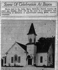 Cedar Bayou Methodist Church, 1934