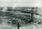 Construction of the mechanical shops at Humble Oil & Refining Company's Baytown Refinery, 1919