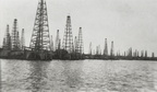 Wooden Oil Derricks in the 1920s